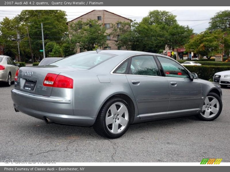 Quartz Grey Metallic / Platinum 2007 Audi A8 4.2 quattro