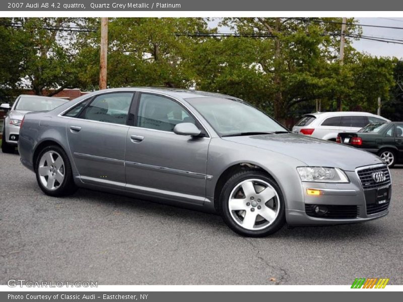 Quartz Grey Metallic / Platinum 2007 Audi A8 4.2 quattro