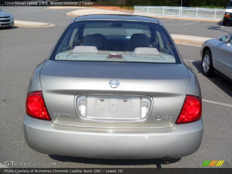 Bronze Shimmer / Taupe 2004 Nissan Sentra 1.8 S