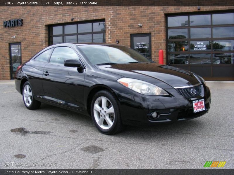 Black / Dark Stone 2007 Toyota Solara SLE V6 Coupe