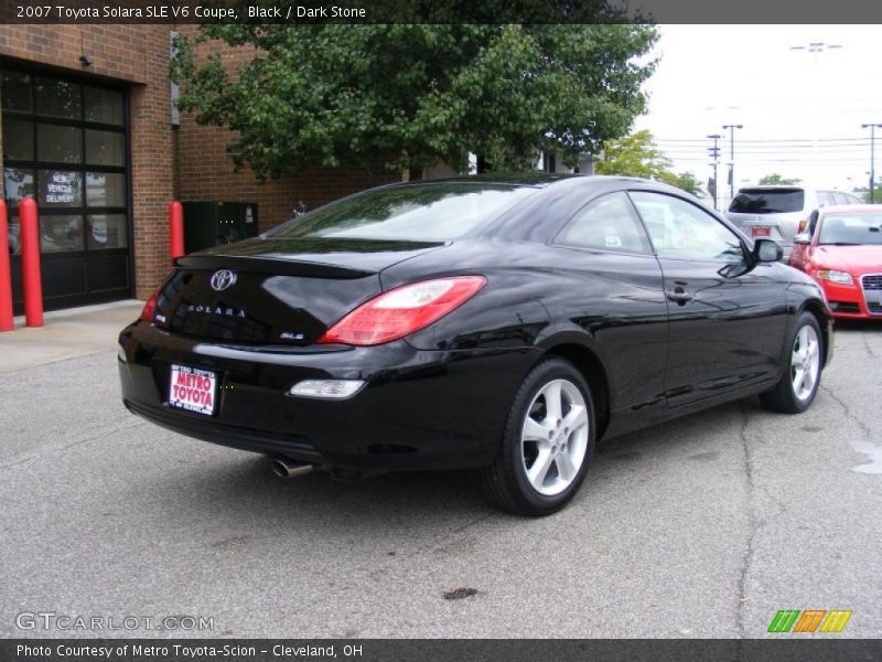 Black / Dark Stone 2007 Toyota Solara SLE V6 Coupe