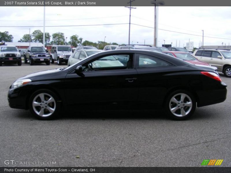 Black / Dark Stone 2007 Toyota Solara SLE V6 Coupe