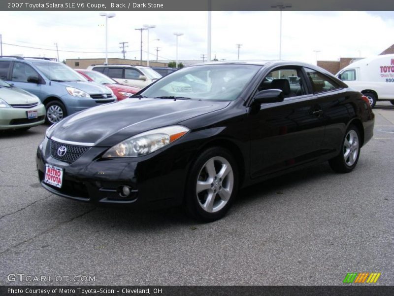 Black / Dark Stone 2007 Toyota Solara SLE V6 Coupe