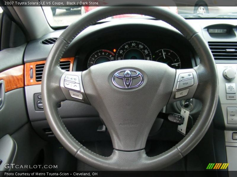 Black / Dark Stone 2007 Toyota Solara SLE V6 Coupe