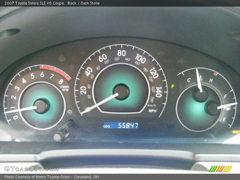Black / Dark Stone 2007 Toyota Solara SLE V6 Coupe