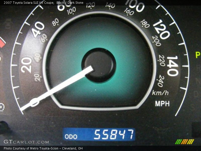 Black / Dark Stone 2007 Toyota Solara SLE V6 Coupe