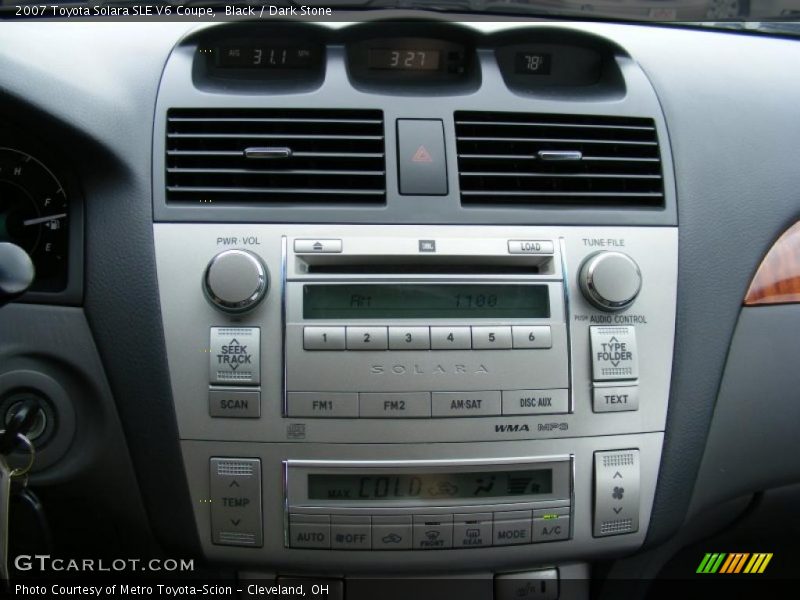 Black / Dark Stone 2007 Toyota Solara SLE V6 Coupe