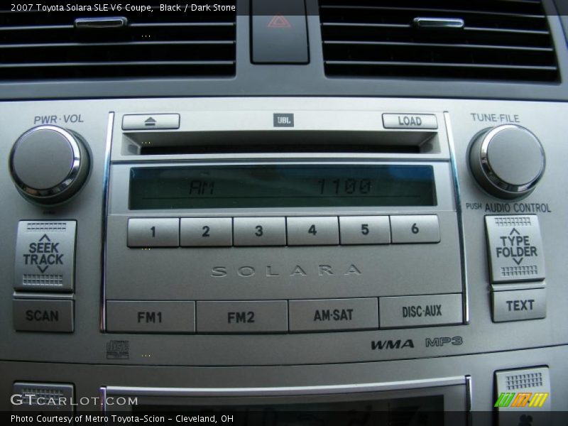 Black / Dark Stone 2007 Toyota Solara SLE V6 Coupe