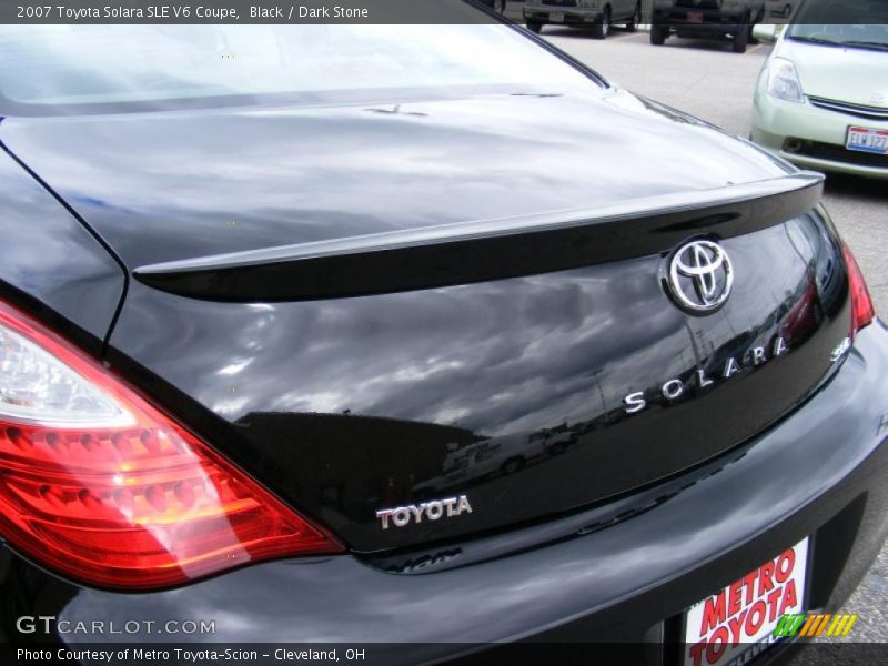 Black / Dark Stone 2007 Toyota Solara SLE V6 Coupe