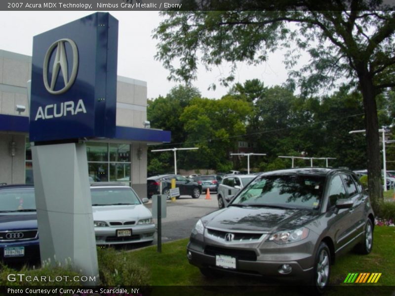 Nimbus Gray Metallic / Ebony 2007 Acura MDX Technology
