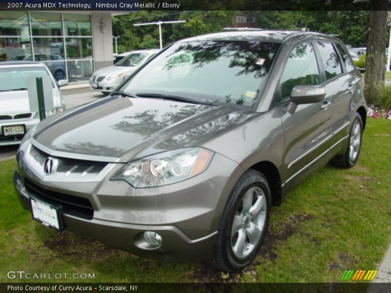 Nimbus Gray Metallic / Ebony 2007 Acura MDX Technology