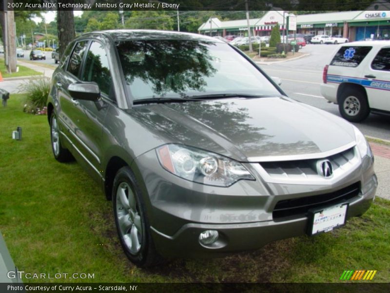 Nimbus Gray Metallic / Ebony 2007 Acura MDX Technology