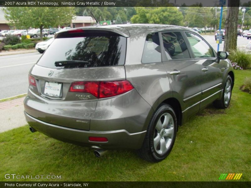 Nimbus Gray Metallic / Ebony 2007 Acura MDX Technology