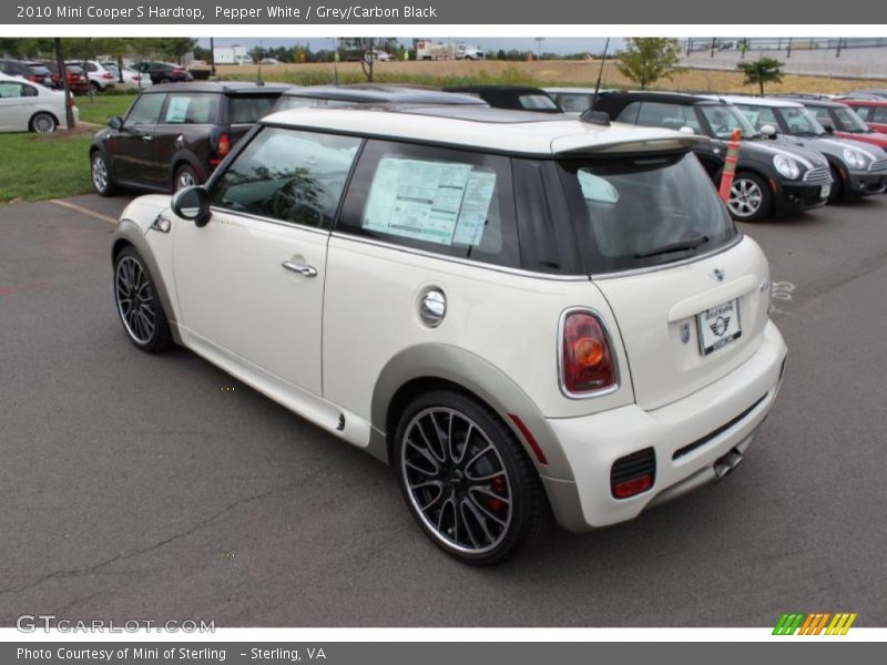 Pepper White / Grey/Carbon Black 2010 Mini Cooper S Hardtop