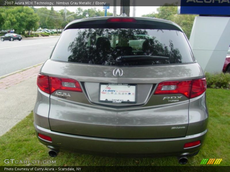 Nimbus Gray Metallic / Ebony 2007 Acura MDX Technology