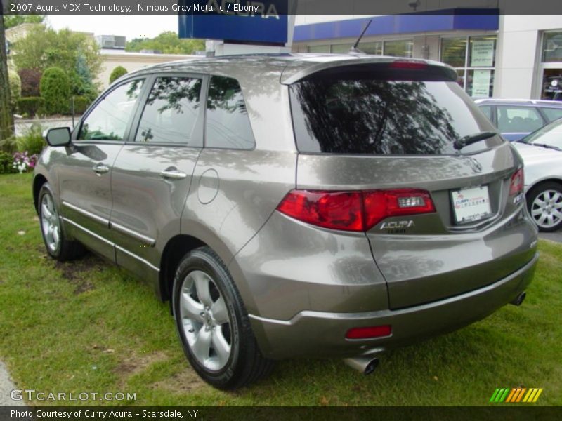 Nimbus Gray Metallic / Ebony 2007 Acura MDX Technology