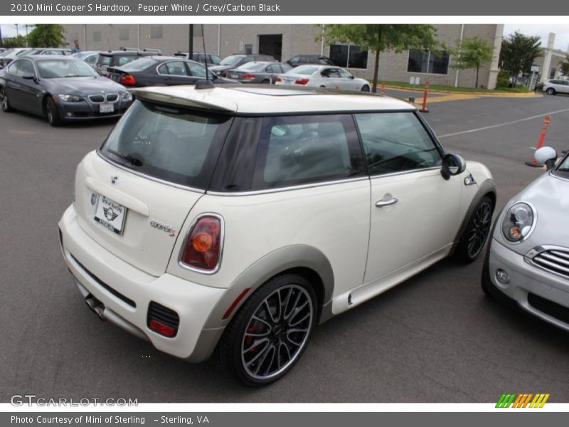 Pepper White / Grey/Carbon Black 2010 Mini Cooper S Hardtop