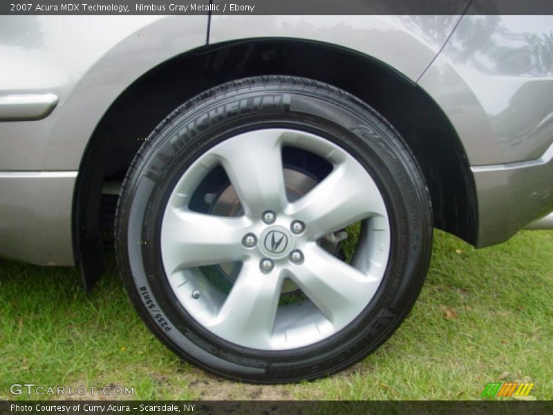 Nimbus Gray Metallic / Ebony 2007 Acura MDX Technology
