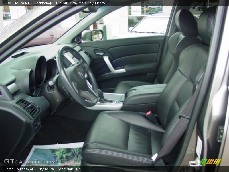 Nimbus Gray Metallic / Ebony 2007 Acura MDX Technology