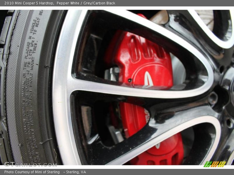 Pepper White / Grey/Carbon Black 2010 Mini Cooper S Hardtop