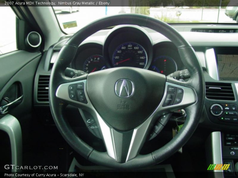 Nimbus Gray Metallic / Ebony 2007 Acura MDX Technology