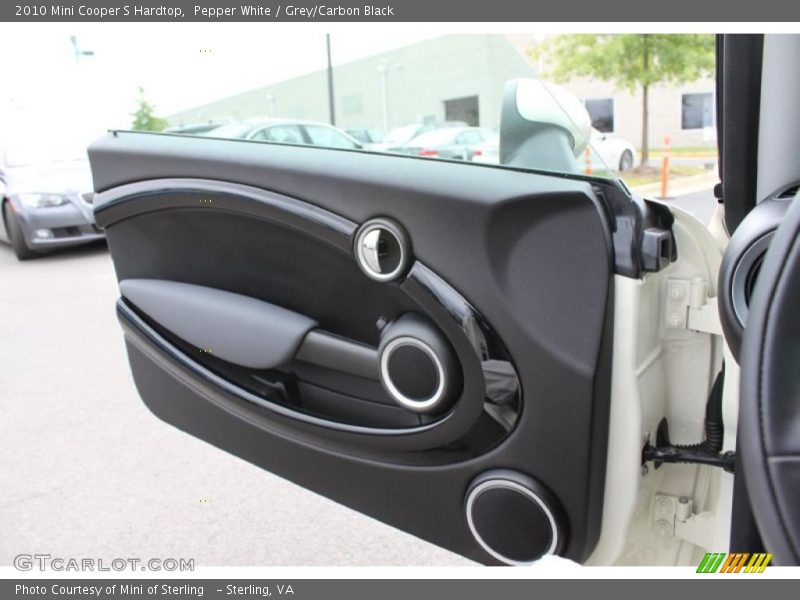 Pepper White / Grey/Carbon Black 2010 Mini Cooper S Hardtop