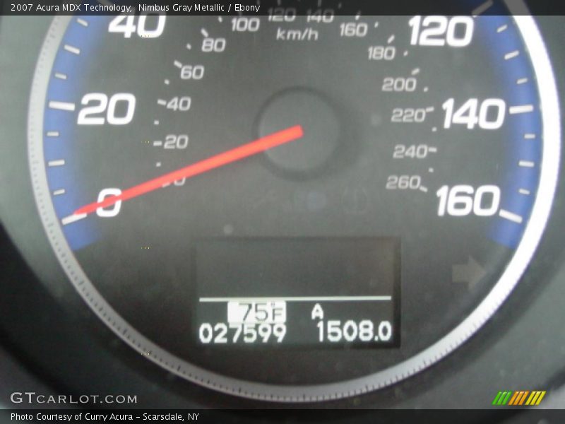 Nimbus Gray Metallic / Ebony 2007 Acura MDX Technology