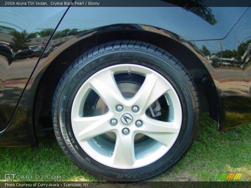 Crystal Black Pearl / Ebony 2009 Acura TSX Sedan