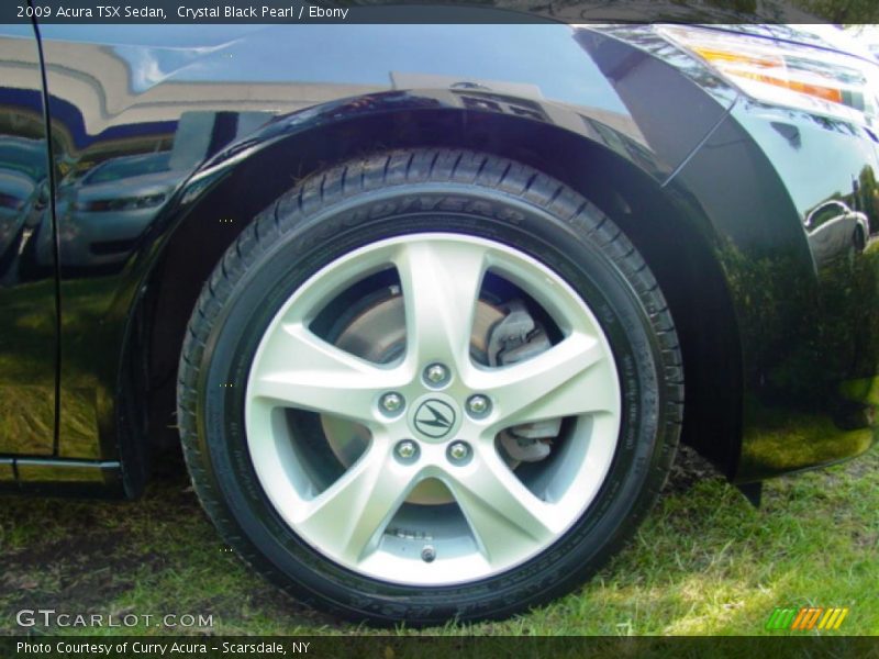 Crystal Black Pearl / Ebony 2009 Acura TSX Sedan