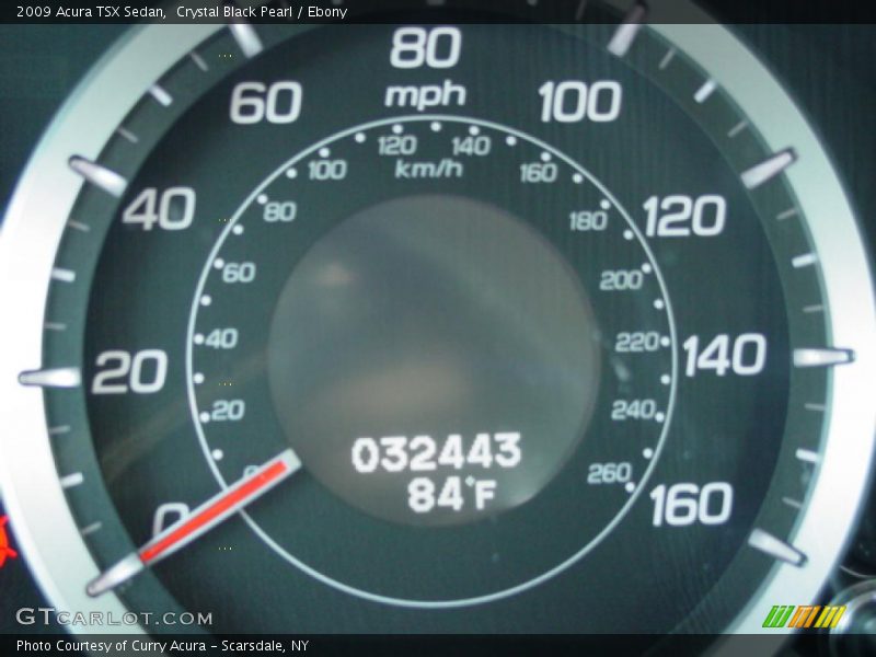 Crystal Black Pearl / Ebony 2009 Acura TSX Sedan