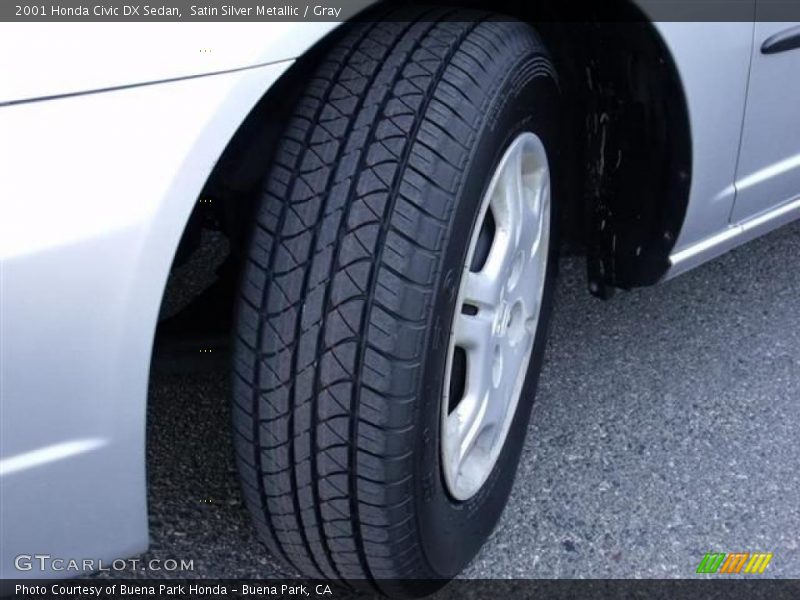 Satin Silver Metallic / Gray 2001 Honda Civic DX Sedan