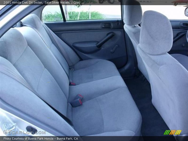 Satin Silver Metallic / Gray 2001 Honda Civic DX Sedan