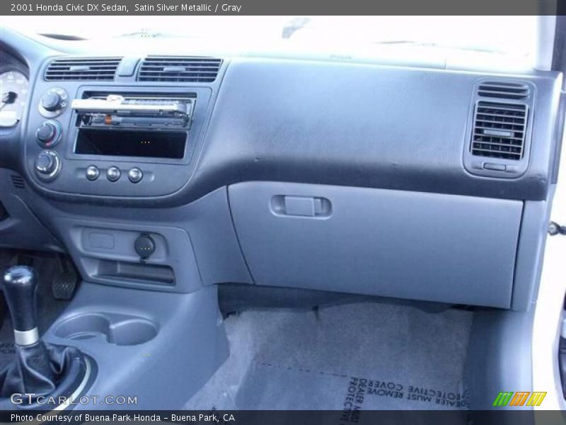 Satin Silver Metallic / Gray 2001 Honda Civic DX Sedan