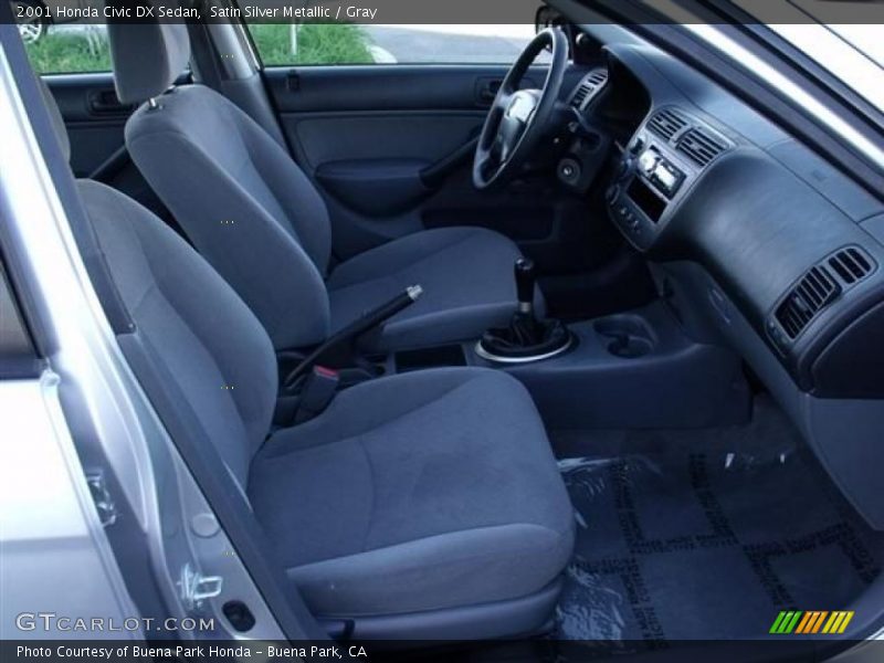 Satin Silver Metallic / Gray 2001 Honda Civic DX Sedan