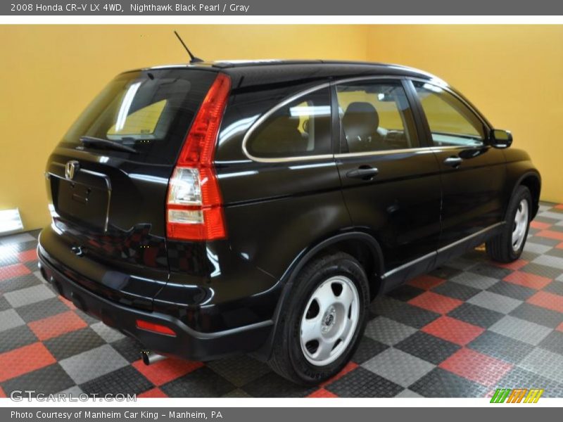 Nighthawk Black Pearl / Gray 2008 Honda CR-V LX 4WD