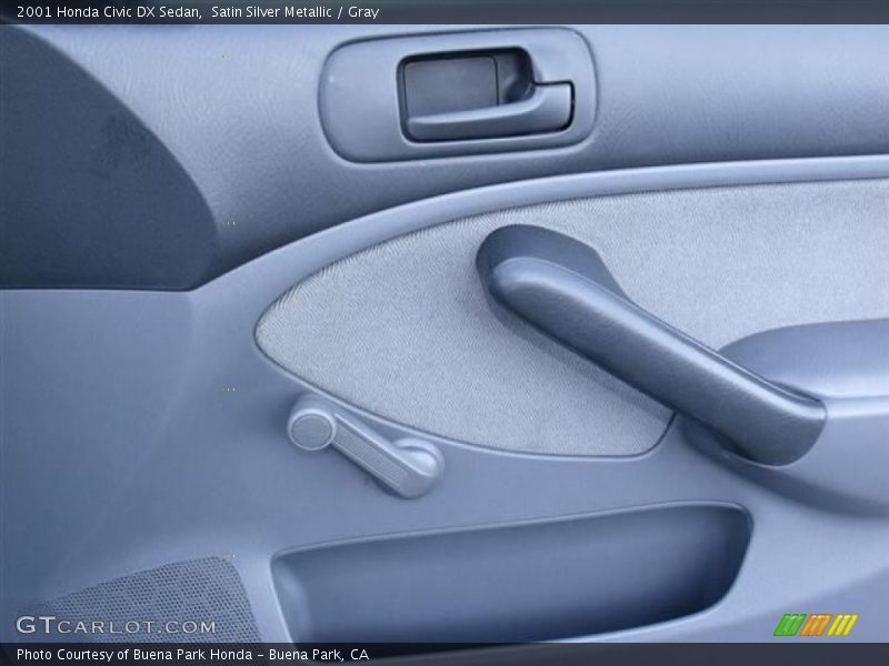 Satin Silver Metallic / Gray 2001 Honda Civic DX Sedan