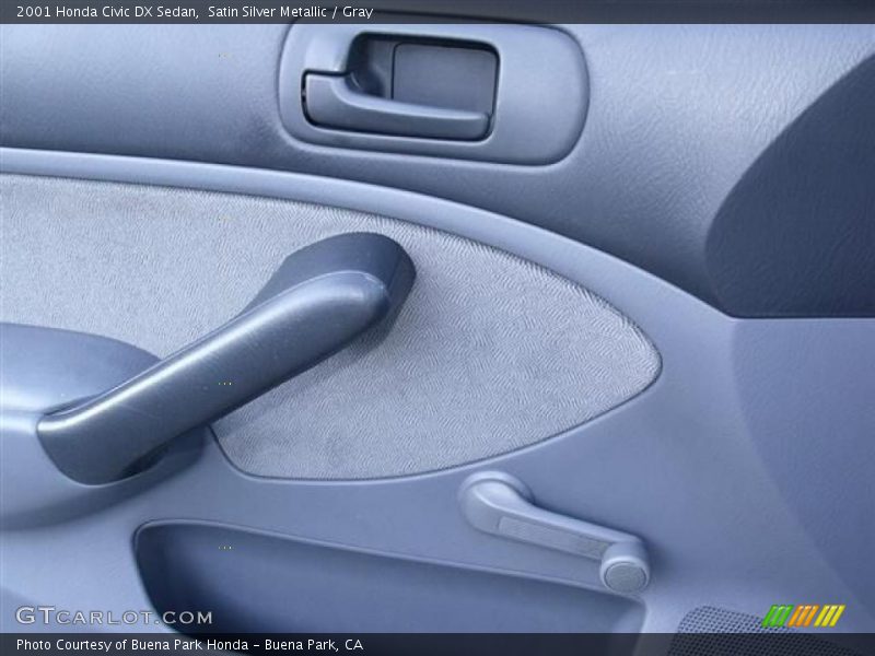 Satin Silver Metallic / Gray 2001 Honda Civic DX Sedan