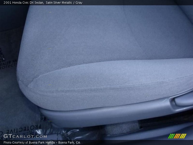 Satin Silver Metallic / Gray 2001 Honda Civic DX Sedan