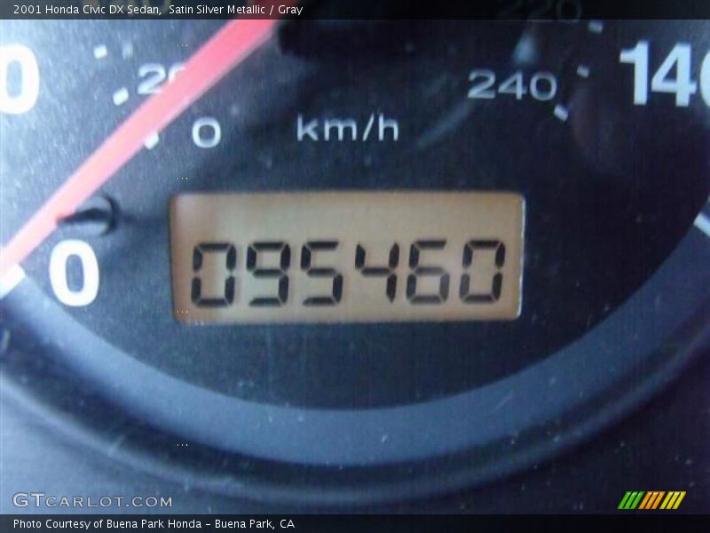Satin Silver Metallic / Gray 2001 Honda Civic DX Sedan