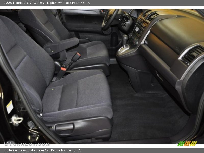 Nighthawk Black Pearl / Gray 2008 Honda CR-V LX 4WD