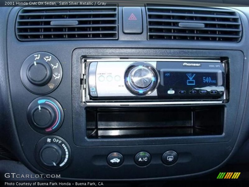 Satin Silver Metallic / Gray 2001 Honda Civic DX Sedan