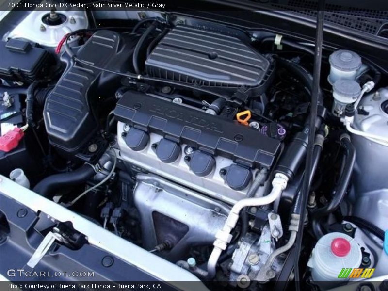 Satin Silver Metallic / Gray 2001 Honda Civic DX Sedan