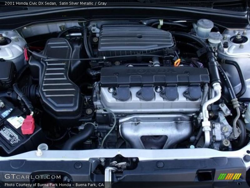 Satin Silver Metallic / Gray 2001 Honda Civic DX Sedan