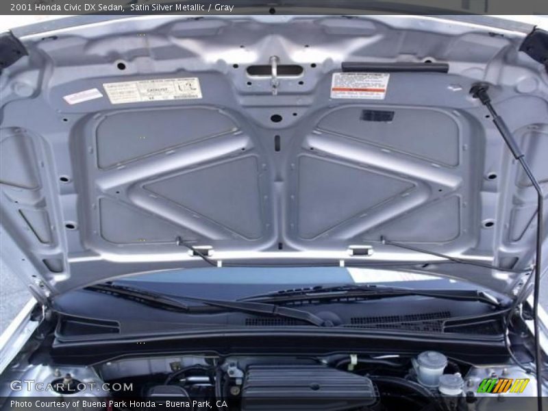 Satin Silver Metallic / Gray 2001 Honda Civic DX Sedan