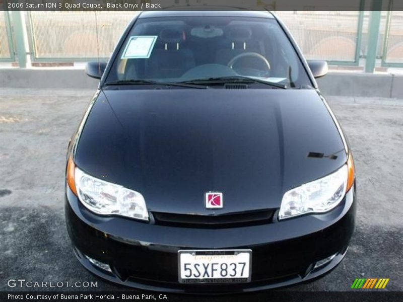 Black Onyx / Black 2006 Saturn ION 3 Quad Coupe