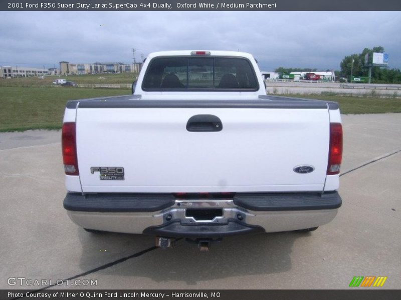 Oxford White / Medium Parchment 2001 Ford F350 Super Duty Lariat SuperCab 4x4 Dually