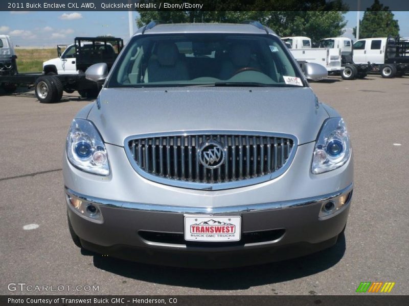 Quicksilver Metallic / Ebony/Ebony 2011 Buick Enclave CXL AWD