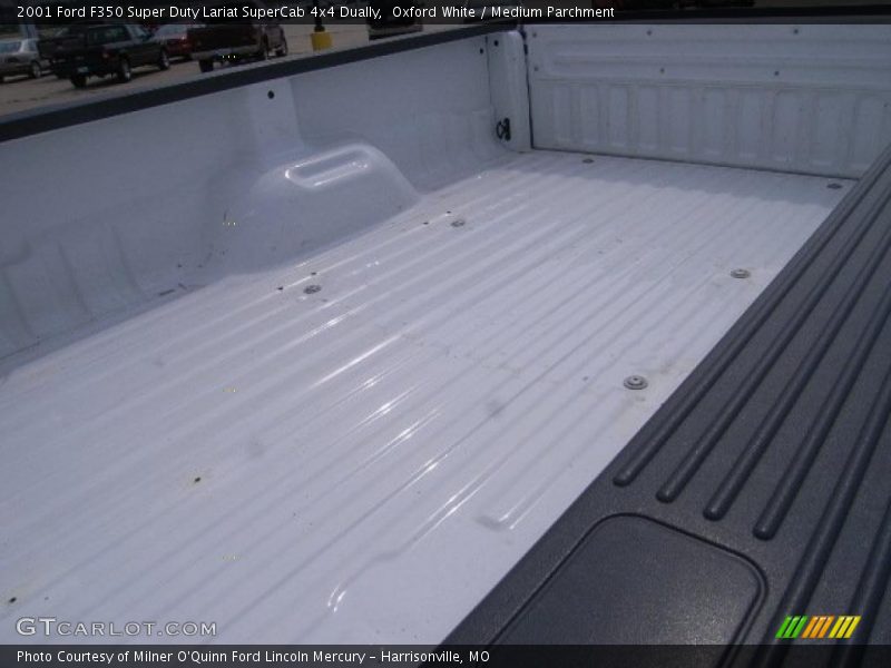 Oxford White / Medium Parchment 2001 Ford F350 Super Duty Lariat SuperCab 4x4 Dually