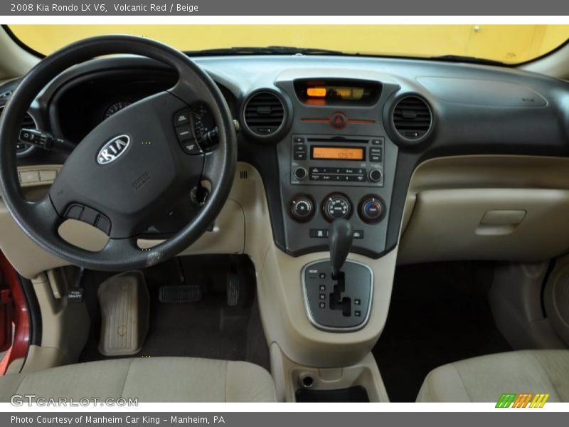 Volcanic Red / Beige 2008 Kia Rondo LX V6