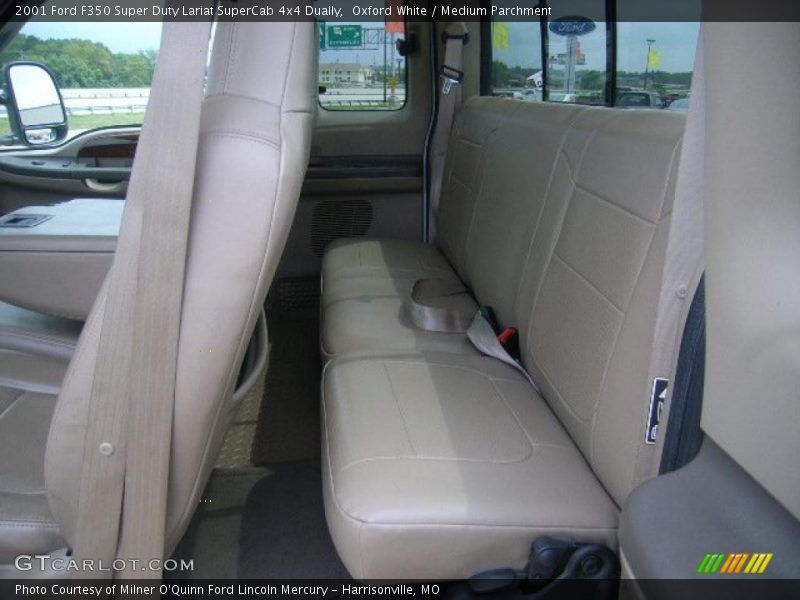 Oxford White / Medium Parchment 2001 Ford F350 Super Duty Lariat SuperCab 4x4 Dually